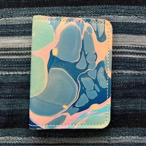 Glad and Young Marbled Leather Passport cover